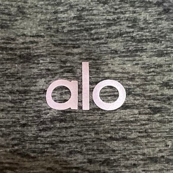 Alo Yoga Green Mid Rise Activewear Athletic Fitness Ankle Leggings Pants Sz XS - Picture 5 of 5